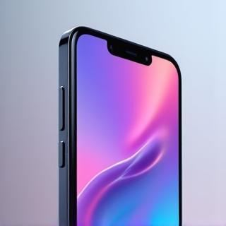 Latest flagship smartphone with a vibrant screen